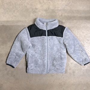 Champion C9 gray fleece jacket pockets Boys